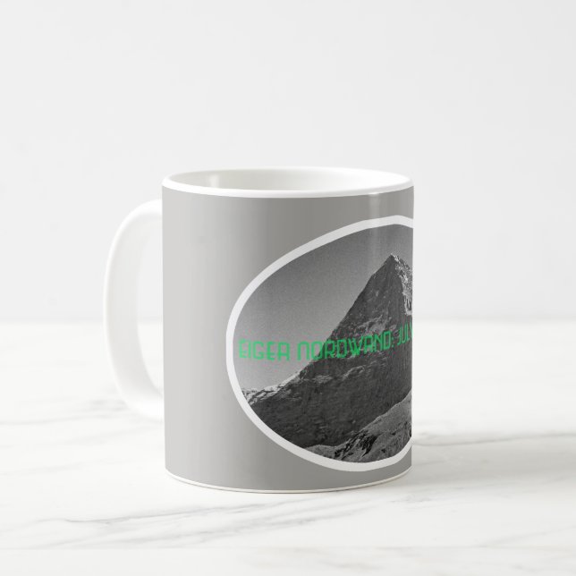 Norra Ansikte Eiger-berget Kaffemugg (Framsida vänster)