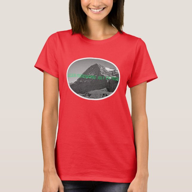 Norra Ansikte Eiger-berget T Shirt (Framsida)