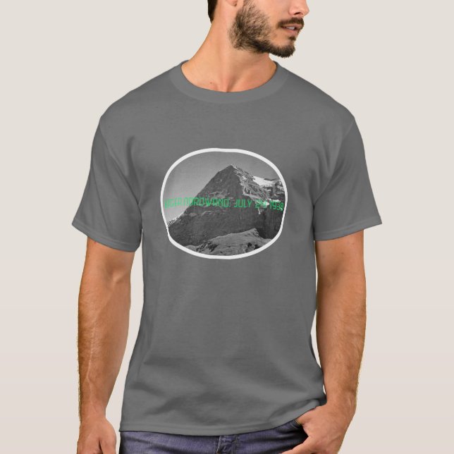 Norra Ansikte Eiger-berget T Shirt (Framsida)