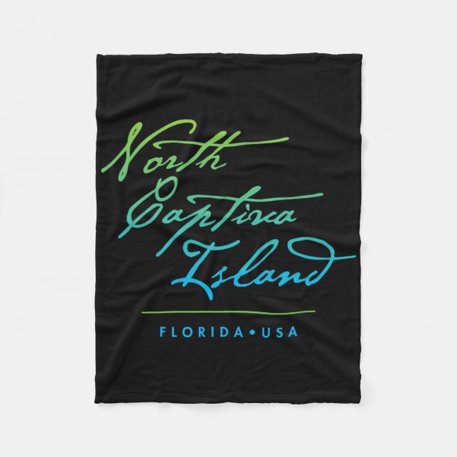 Norra Captiva Island Florida Fleecefilt (Framsidan)