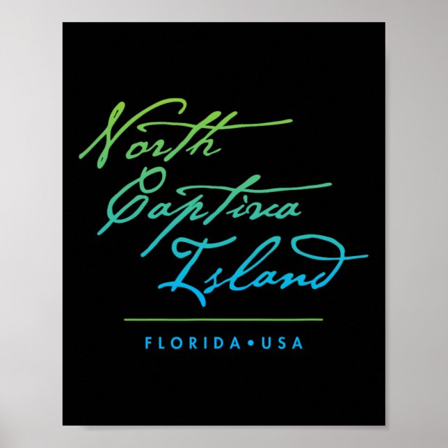 Norra Captiva Island Florida Poster (Framsidan)