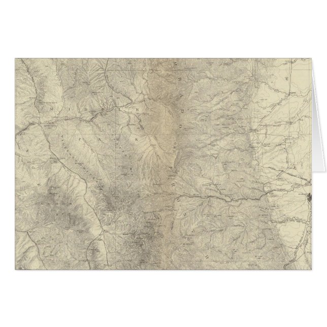 Norra centrala Colorado Hälsningskort (Framsidan Horizontal)