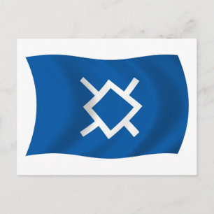 Norra Cheyenne Flag Postcard Vykort