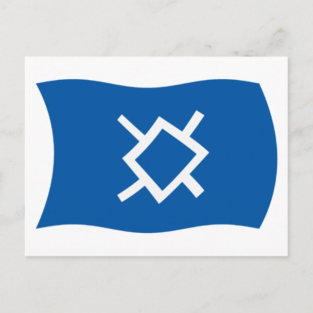 Norra Cheyenne Flagga Postcard Vykort (Framsida)