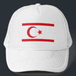 norra Cypern-Flagga Keps<br><div class="desc">Patriotisk flagga i norra Cypern.</div>