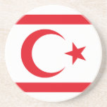 norra Cypern-Flagga Underlägg<br><div class="desc">Patriotisk flagga i norra Cypern.</div>
