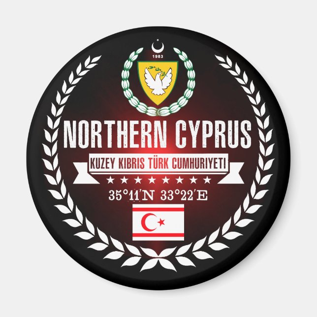 norra Cypern Magnet (Framsidan)