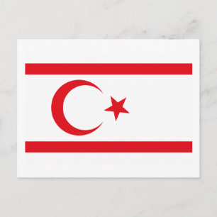 Norra Cyperns Flagga-vykort Vykort