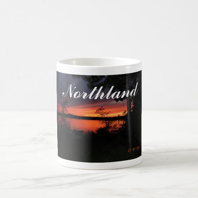Norra delen av ett landsolnedgång kaffemugg (Center)