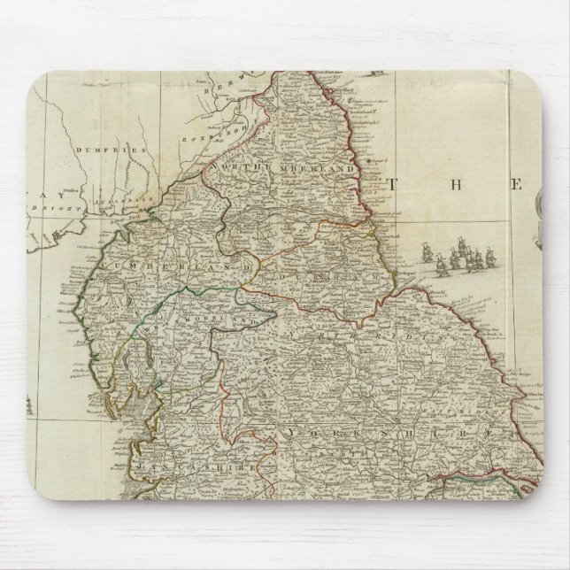 Norra delen England och Wales Musmatta (Framsidan)