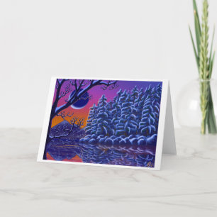 Norra Dusk-hälsningskort Helgkort