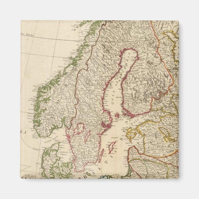 Norra Europa Magnet (Framsidan)