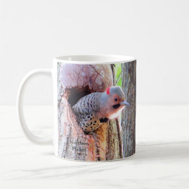 Norra Flicker Coffee Mugg efter BirdingCollectible (Vänster)