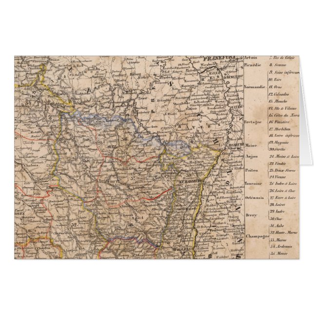 Norra Frankriket Hälsningskort (Framsidan Horizontal)