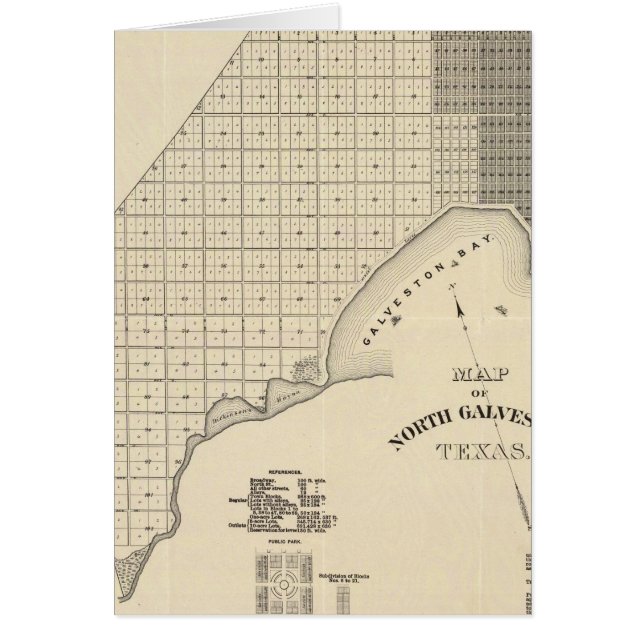 Norra Galveston Hälsningskort (Framsidan)