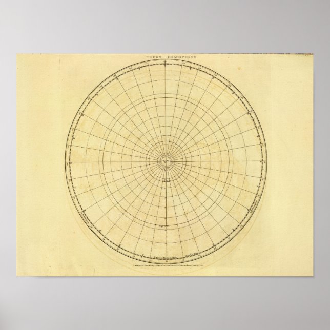 Norra halvcirkelns kontur poster (Framsidan)