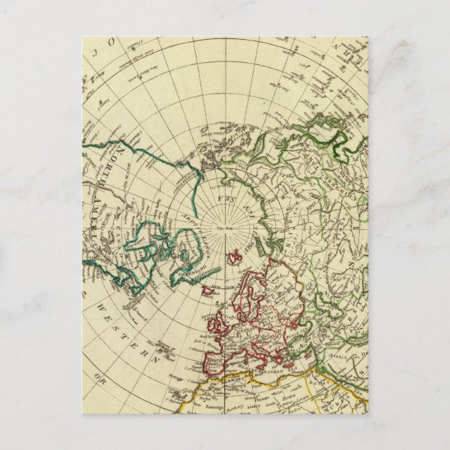 Norra halvklotet 2 vykort (Framsida)