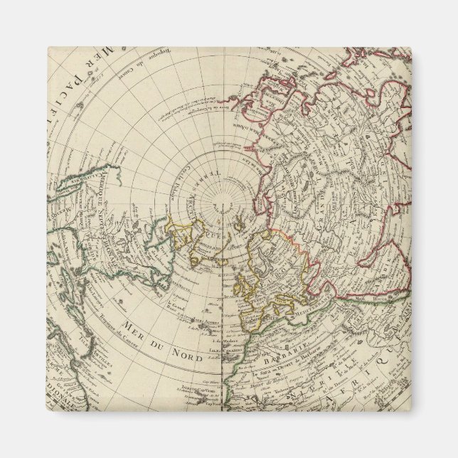 Norra halvklotet magnet (Framsidan)