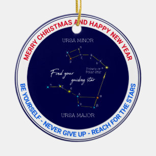 Norra halvklotet - Polaris Star Julgransprydnad Keramik