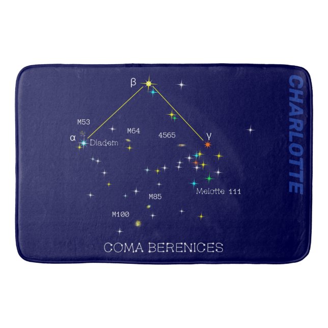 Norra hemisphere Constellation Coma Berenices Badrumsmatta (Framsidan)