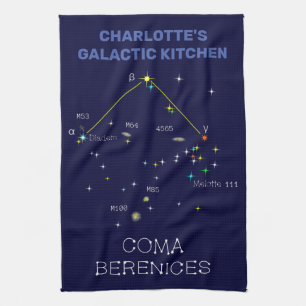 Norra hemisphere Constellation Coma Berenices Kökshandduk