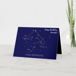 Norra hemisphere Constellation Coma Berenices Kort