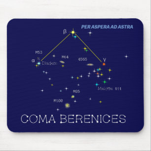 Norra hemisphere Constellation Coma Berenices Musmatta