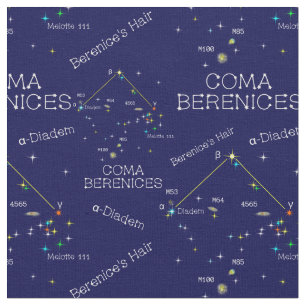 Norra hemisphere Constellation Coma Berenices Tyg