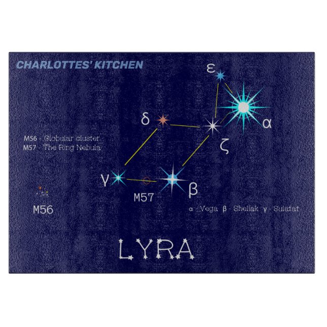 Norra Hemisphere Constellation Lyra (Framsidan)