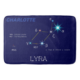 Norra Hemisphere Constellation Lyra Badrumsmatta
