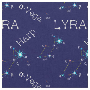 Norra Hemisphere Constellation Lyra Tyg