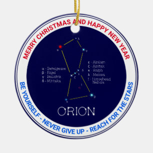 Norra hemisphere Constellation Orion Julgransprydnad Keramik