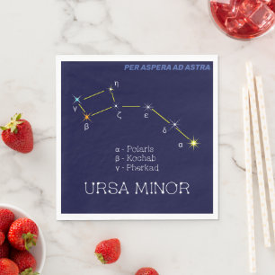 Norra hemisphere Constellation Ursa Minor Pappersservett
