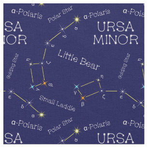 Norra hemisphere Constellation Ursa Minor Tyg