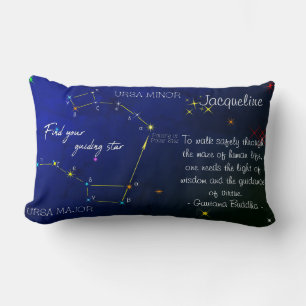 Norra Hemisphere Finding Polaris Star Lumbarkudde