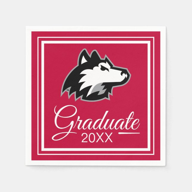 Norra Illinois Huskies | STUDENTEN Pappersservett (Framsidan)