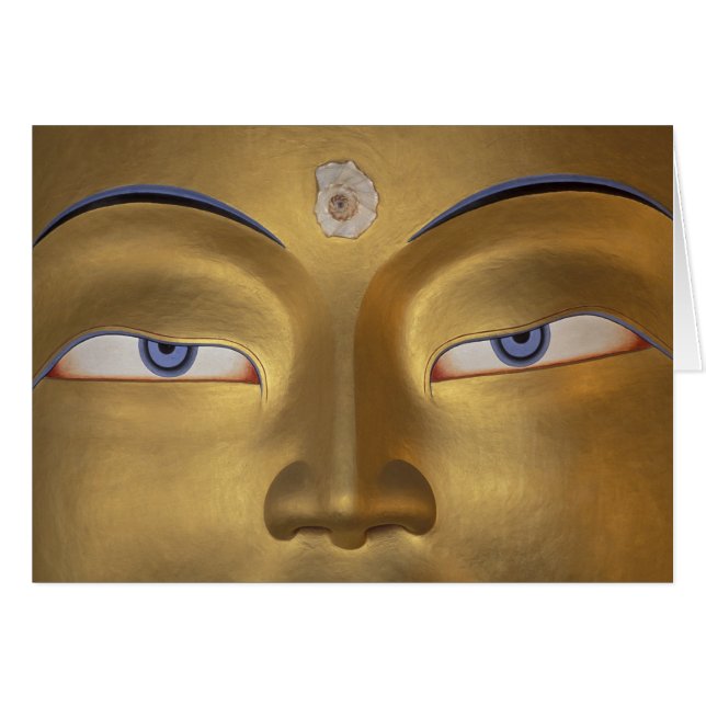 Norra Indien, Ladakh, Thikse gompa Hälsningskort (Framsidan Horizontal)