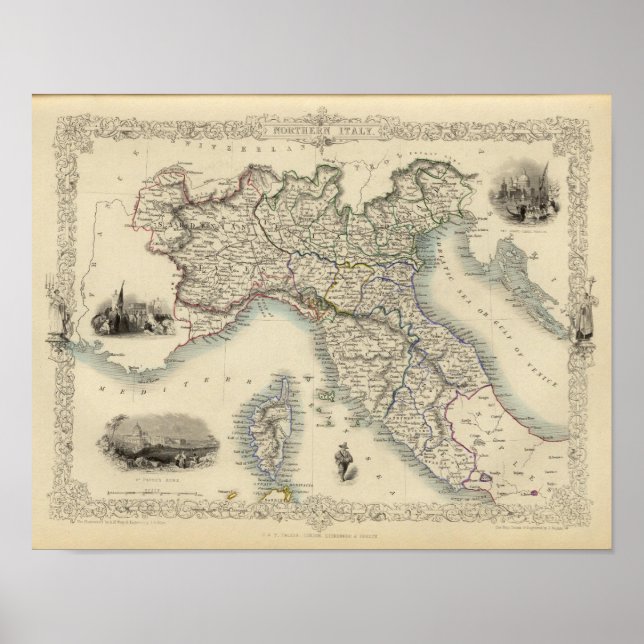 Norra Italien 2 Poster (Framsidan)