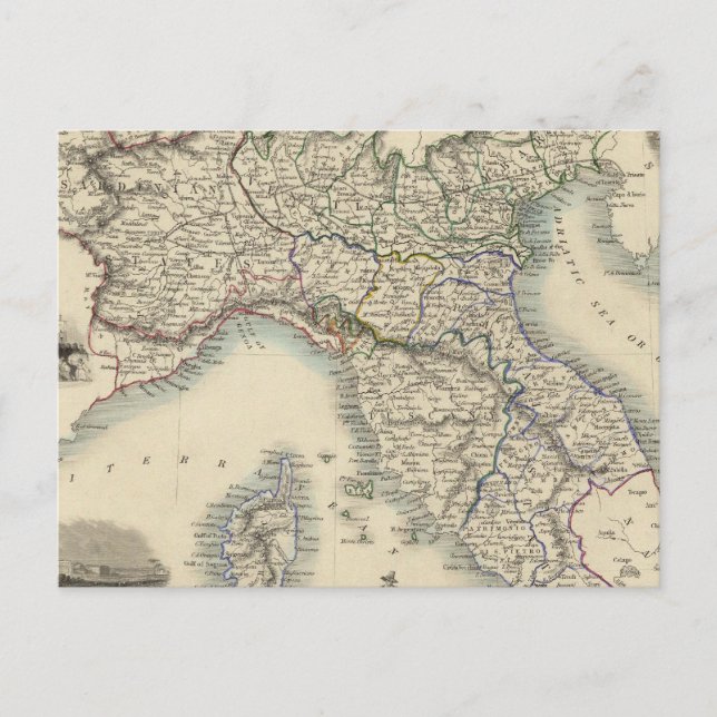 Norra Italien 4 Vykort (Framsida)