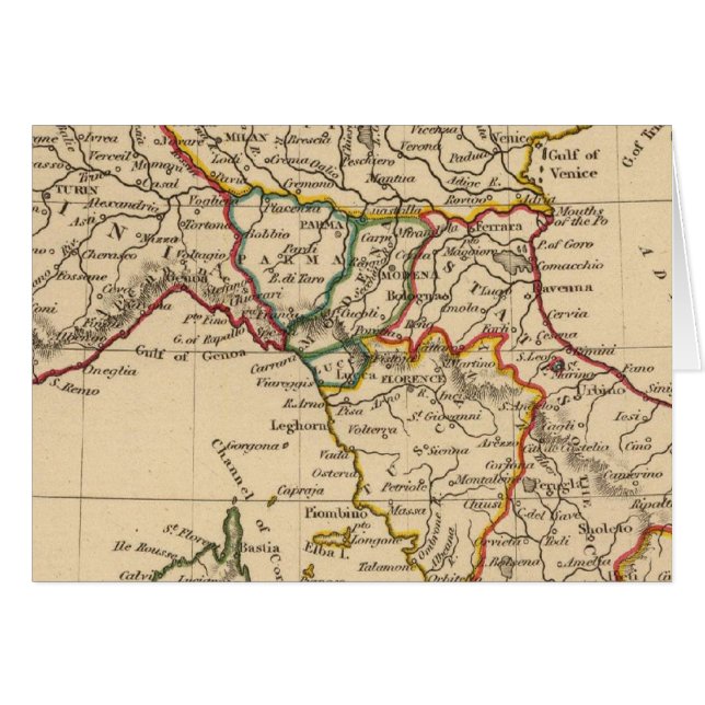 Norra Italien Hälsningskort (Framsidan Horizontal)