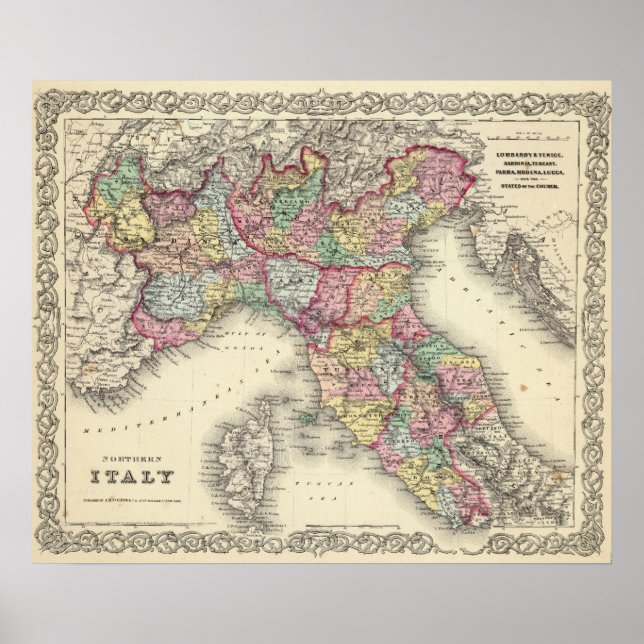 Norra Italien Poster (Framsidan)