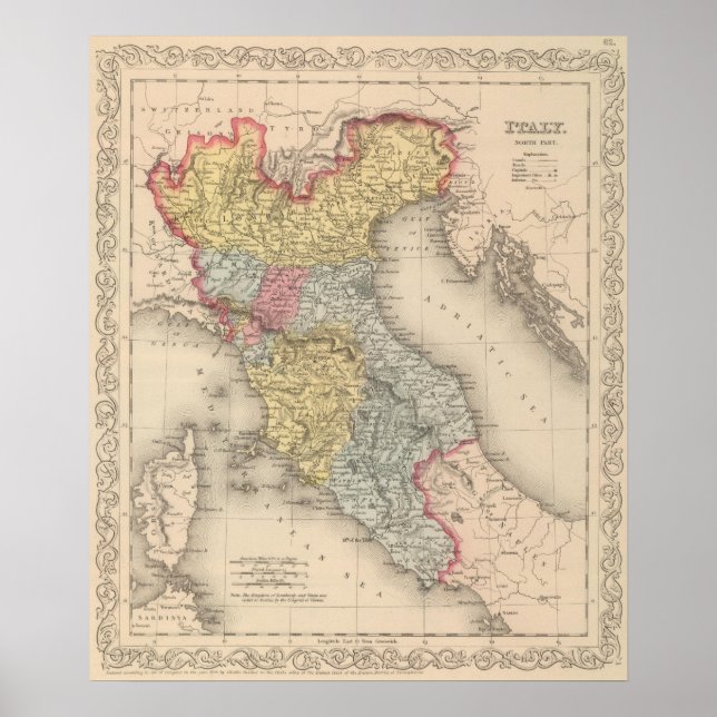 Norra Italien Poster (Framsidan)