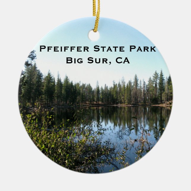 Norra Kalifornien liggande Julgransprydnad Keramik (Framsidan)