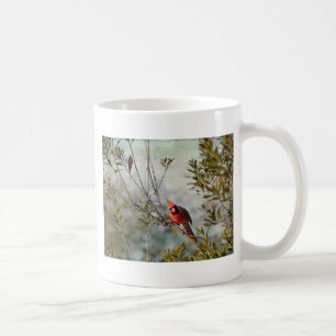 Norra kardinalen i Vax Myrtle Kaffemugg