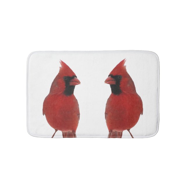 Norra kardinalfågel Bath Mats Badrumsmatta (Framsidan)