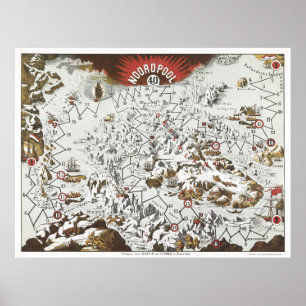 Norra karta poster