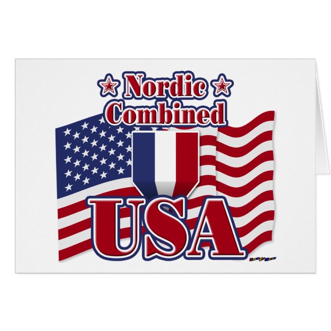 Norra Kombinerade USA Hälsningskort (Framsidan Horizontal)