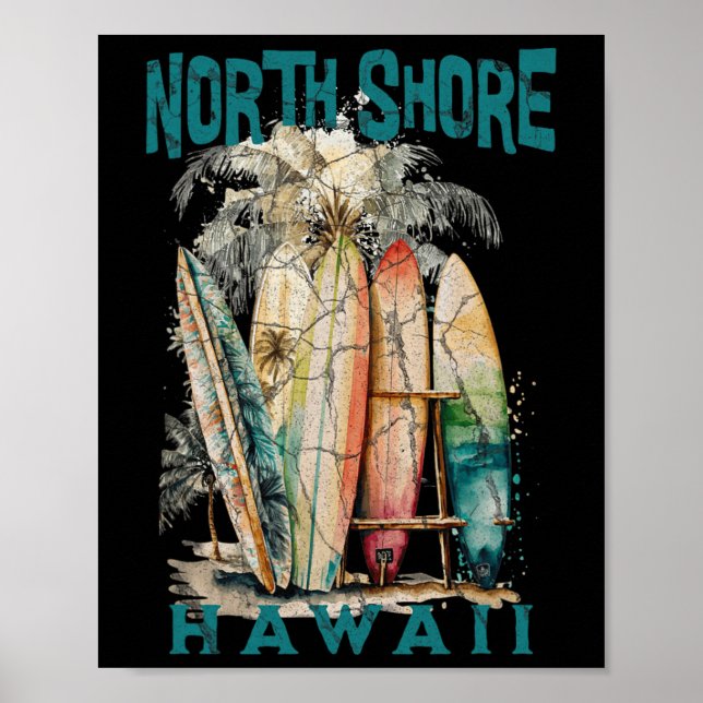 Norra kusten Hawaii _2  Poster (Framsidan)