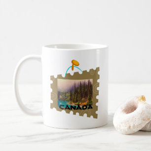 Norra landskapet i Frimärke i Ram Kaffemugg