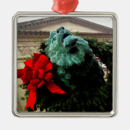 Norra Lejona vid Art Institute of Chicago Julgransprydnad Metall